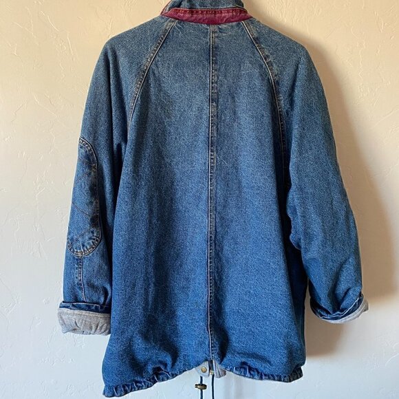 Vintage Current Seen Heavy Denim Dolman Sleeve Jacket - Picture 8 of 9